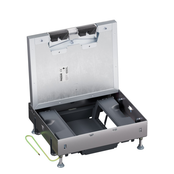 Boîte de sol logix affleurant métal béton 12 modules vt - Planet Wattohm - PW29249