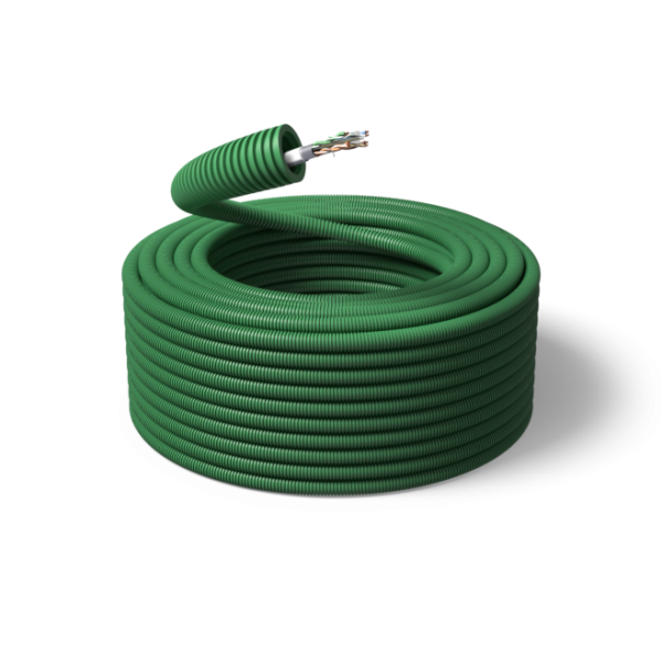 Gaine préfilée verte profiflex icta 20mm² câble f/utp c6 couronne de 50m - PMFLEX - CPF2Z50