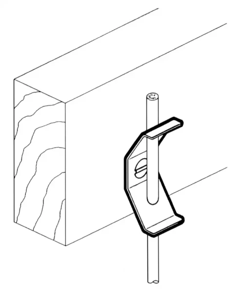 Attache pour tige ronde m4 - AGI Robur - 861305