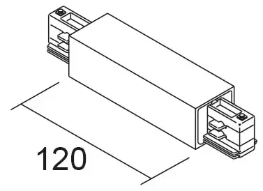 Alimentation centrale pour rail 3 allumages 023 dali blanc - Aric - 16164