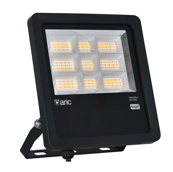 Projecteur twister 4 tuya led 63w tunable white 2200 à 4000k 7650lm 90° 50000h - Aric - 51734