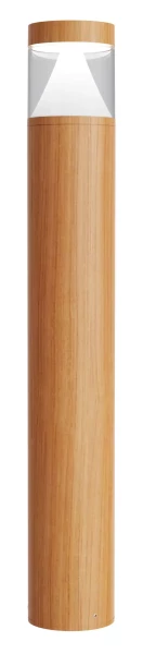 Lana - borne ext. led 3000k 12w 800lm 50000h 360° ip65 ik09 imitation bois - Aric - 51789