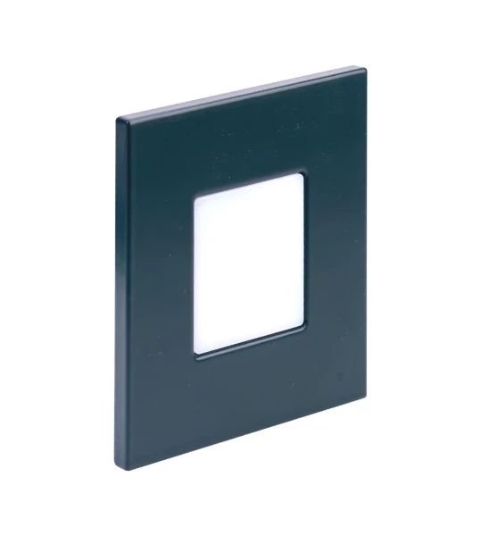 Baliz 2 - encastré mur carré, fixe, anthracite, led intég. 1,8w bleu - Aric - 51836