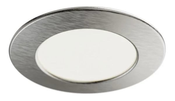 Meubled 230v - encastré ip20 rond fixe alu, led 2,6w 3cct 3-4-5000k 180lm - Aric - 51850