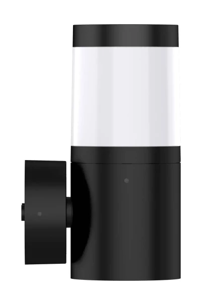 Pharos - applique mur ext. ip65 ik08, noir, led cct 3000/4000k 8w 620lm - Aric - 51864