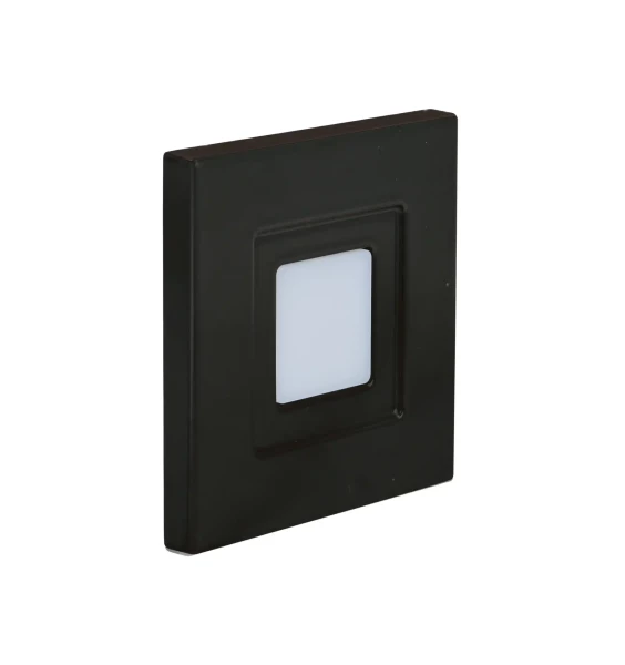 Iso 60 cct - encastré mur led 1,2w bleu 2lm 115° 30000h face avant alu noir - Aric - 51880