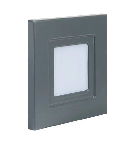Iso 80 - encastré mur led 1,2w 3cct 2700/3200/4000k 80lm 115° 40000h anthracite - Aric - 51886