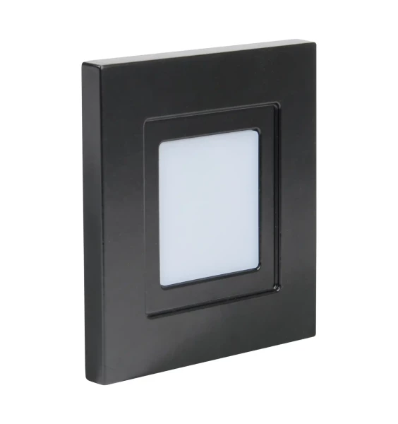 Iso 80 cct - encastré mur led 1,8w bleu 6lm 115° 30000h face avant alu noir - Aric - 51888