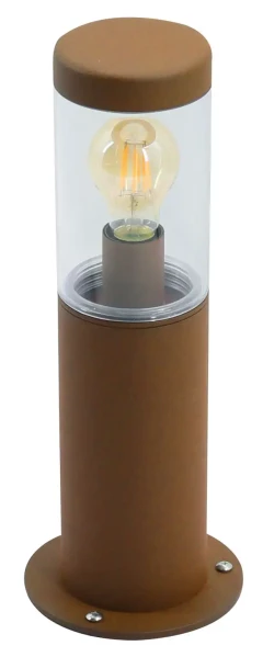 Saxo - borne 40cm ext. ip66 ik08, corten, douille e27 15w max (led) - Aric - 51894
