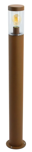 Saxo - borne 1m ext. ip66 ik08, corten, douille e27 15w max (led) - Aric - 51895