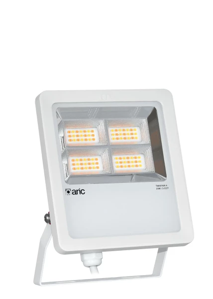 Twister 4 blanc 23w 3cct ip66 ik08 2200k/3000k/4000k 3570lm 90° 50000h - Aric - 51920