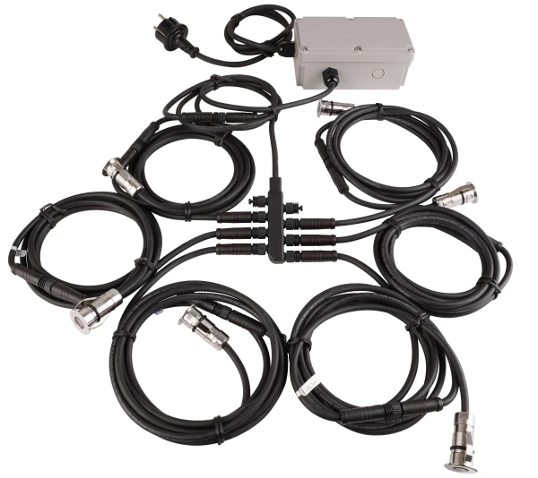 Kit cabourg ip67 ik08 6 encastrés sol led 6,5w 3000k inox 316 50000h - Aric - 51952