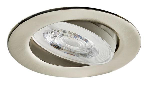 Mi7 - enc. led 6w 3cct 2700/3300/4000k 580lm, nickel, connexion sans outil - Aric - 51969