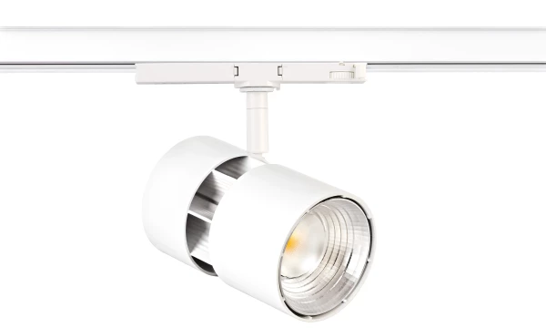 Ninety dali - proj. rail 3 all.023 blanc, angle 60°, led intég. 39w 3000k 3700lm - Aric - 56022