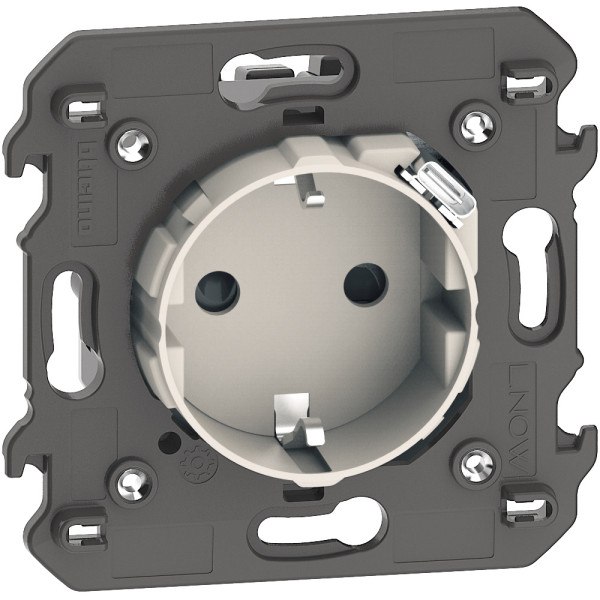 Living now - prise standard schuko + prise usb c intégrée sable - Bticino Cofrel - BTKM4141USB