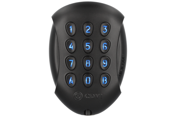 Clavier digicode galeo avec sortie wiegand noir mat - CDVI - GALEOW BLACK