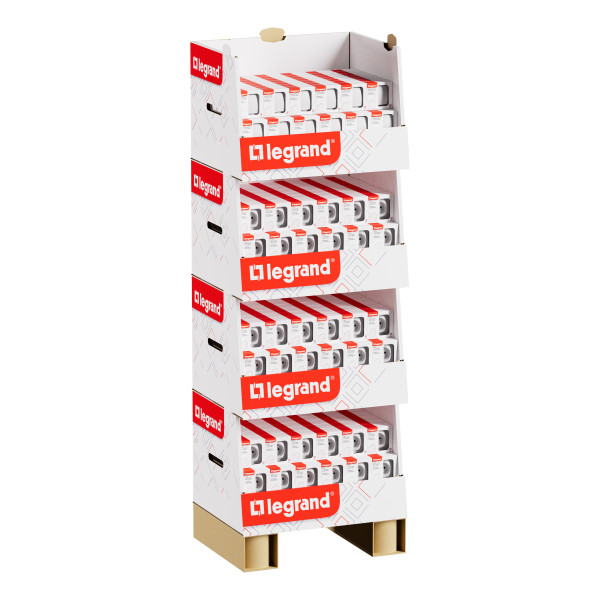 Box standard avec va-et-vient et prises de courant - les apparents - blanc - Legrand - ALL712WH