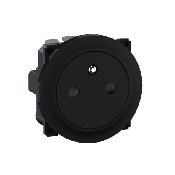 Prise 2p+t franco belge bornes automatiques noir format dépôt - céliane - Legrand - CFN0111