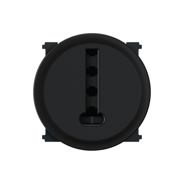 Prise téléphone 8 contacts france noir format dépôt - céliane - Legrand - CFN0338