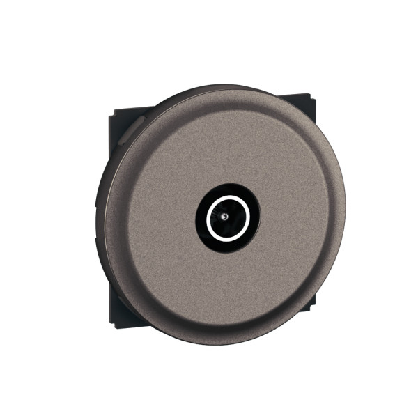 Prise tv simple mâle titanium format dépôt - céliane - Legrand - CFT0382