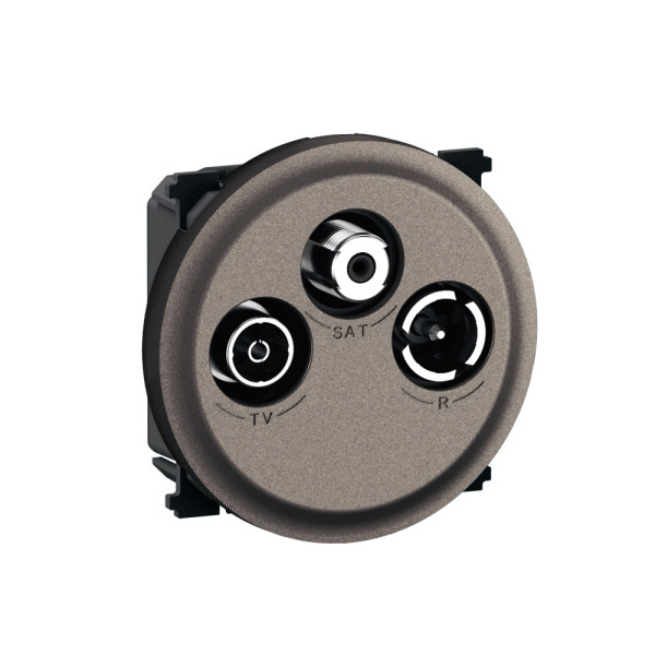 Prise tv-r-sat dab+ titanium format dépôt - céliane - Legrand - CFT0388