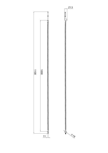 Câble de suspension pour coreline etanche tubulaire wt210c - Philips - 329660