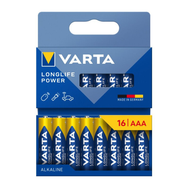 Piles alcalines Varta Longlife Power AAA/LR03 x16 - Varta - 559647