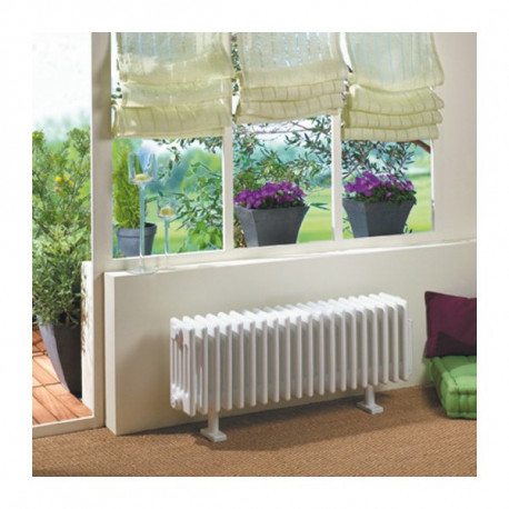 Radiateur électrique 1000W Acova Vuelta TMC3 tubulaire sans régulation plinthe blanc - Acova - TMC3-100-100-SR