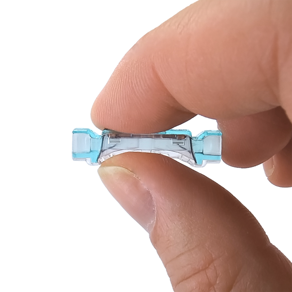 Borne de connexion inline 2 entrées transparente green - BLM - 485110