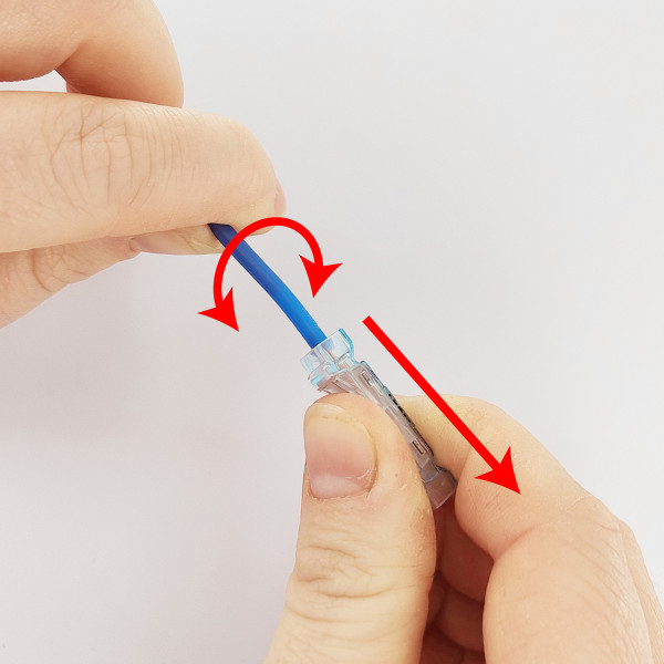 Borne de connexion inline 2 entrées transparente green - BLM - 485110