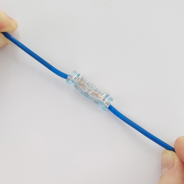 Borne de connexion inline 2 entrées transparente green - BLM - 485110