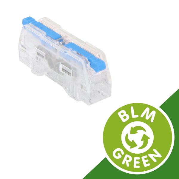 Borne à leviers inline 2 entrées transparente green - BLM - 485210