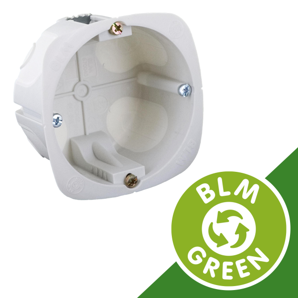 Boîte no air eco recyclé 1 poste d67mm  profondeur 40 - BLM - 670040