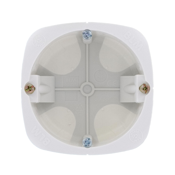 Boîte no air eco recyclé 1 poste d67mm  profondeur 40 - BLM - 670040