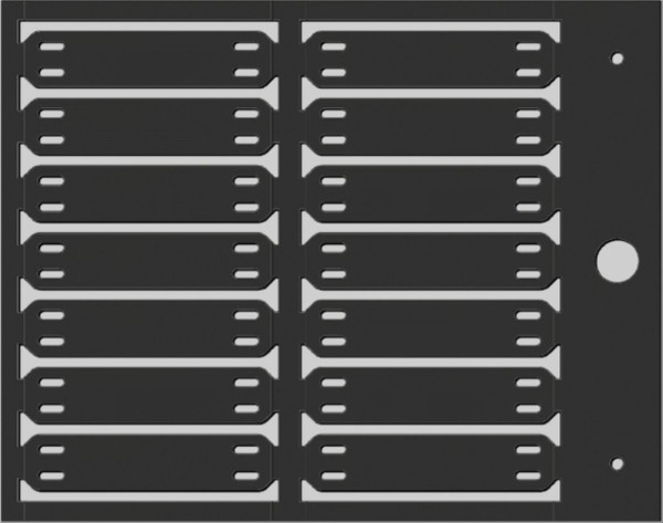 Repère de câbles à fixation par collier type mg-etf 13 x 57 noir - Cembre - 64102-SBS