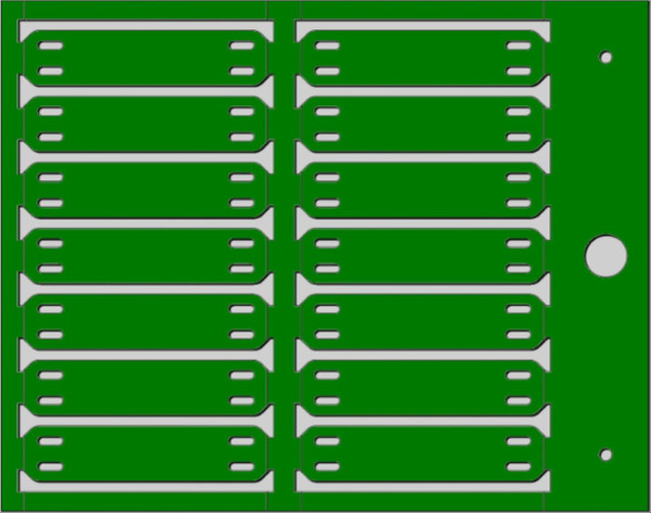 Repère de câbles à fixation par collier type mg-etf 13 x 57 vert - Cembre - 64152-SBS