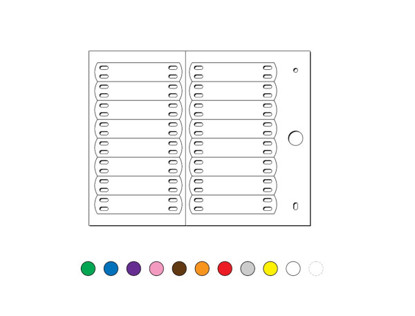 Repère de câbles à fixation par collier type mg-etf 13 x 57 gris - Cembre - 64182-SBS