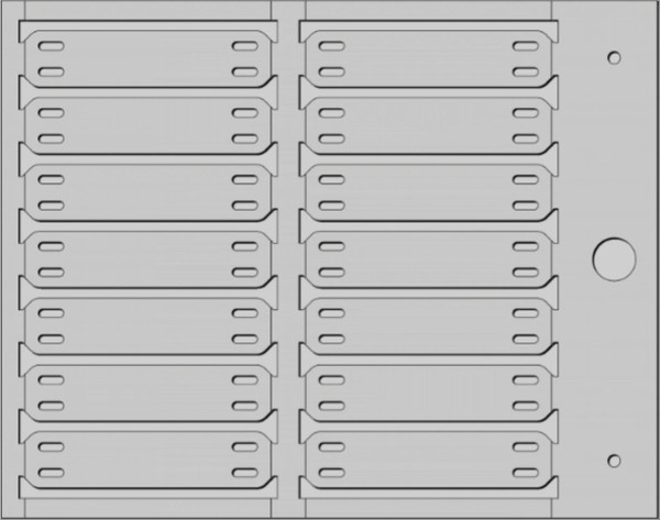 Repère de câbles à fixation par collier type mg-etf 13 x 57 gris - Cembre - 64182-SBS