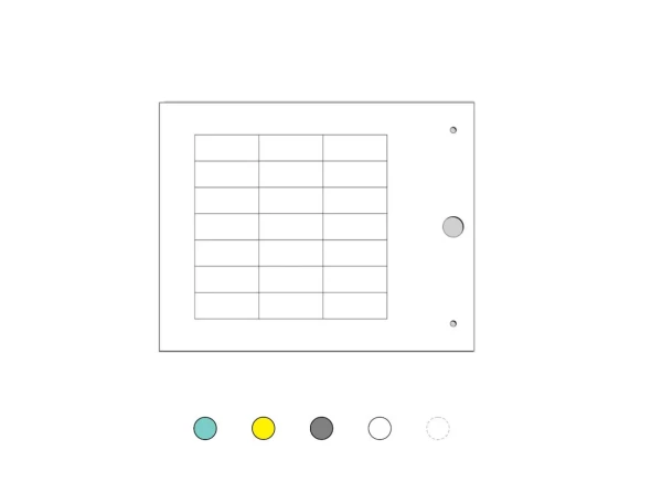 Repère pour automates de type mg-plc 12,7 x 31 x 0,3 mm blanc - Cembre - 71098