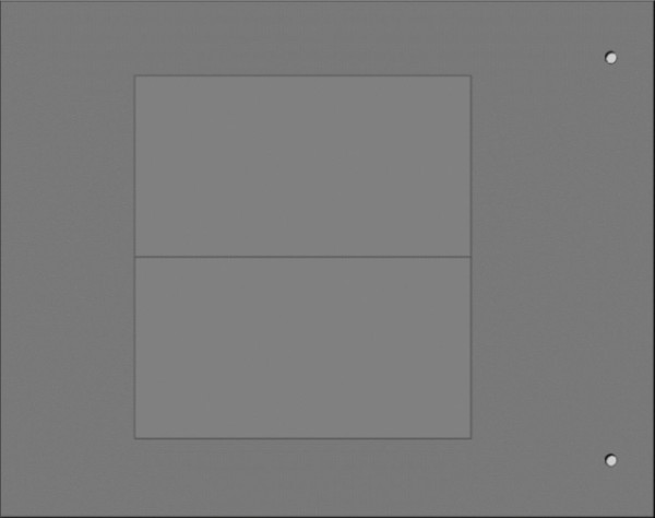 Plaque personnalisable adhésive de type mg-vrt-a 42 x 58 mm grise hf - Cembre - 88701-HF