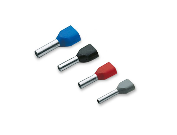 Embout de câblage double 2 x 1 mm² longueur 12 mm rouge - Cembre - PKT112