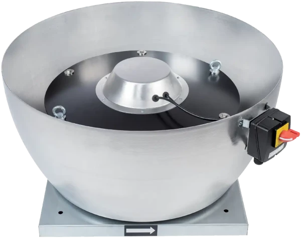 Tourelle centrifuge horizontale régulée, 6590 à 13070 m3/h, boîtier de contrôle - S&P France - 200087