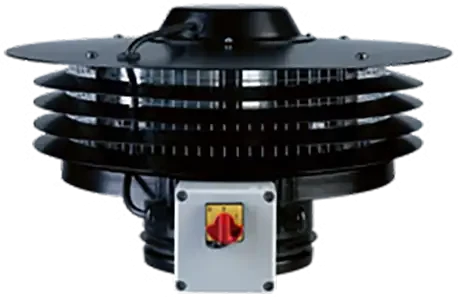 Tourelle centrifuge verticale régulée, 988 à 1823 m3/h, boîtier de contrôle - S&P France - 200090