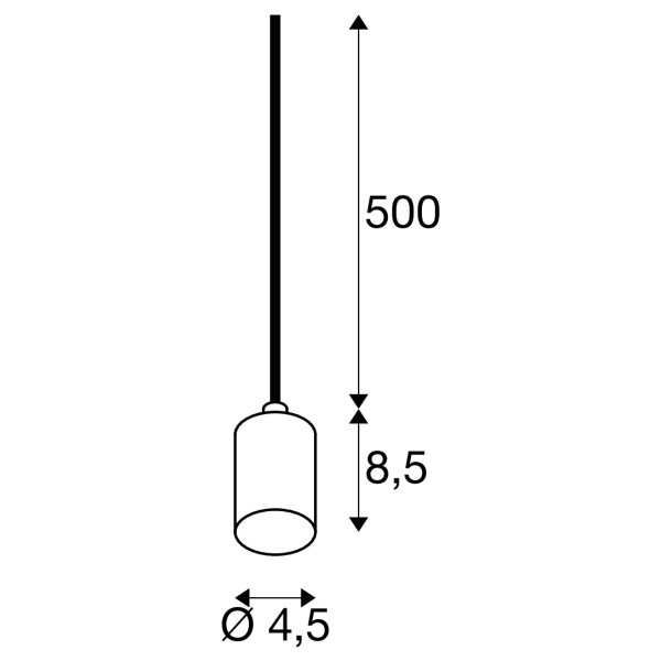 Suspension Fitu PD E27 15W ribbed doré - SLV - 1010421