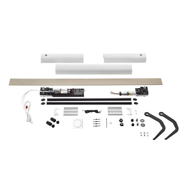 Kit de motorisation pour volet battant yslo flex io 2 vantaux - blanc/noir - Somfy - 1247167