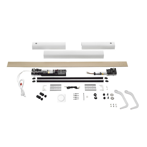 Kit de motorisation pour volet battant yslo flex io slim 2 vantaux-marron/noir - Somfy - 1247175