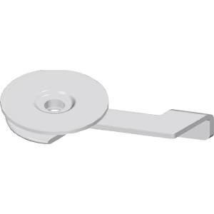 Support plafond rotatif pour rail de rideaux glydea  - Somfy - 1780906