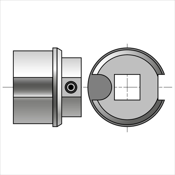 Embout sans axe tube d70x1.5 - Somfy - 9129633
