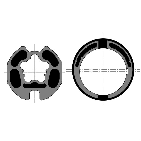 Roue+couronne lt60 - tube d78 goutte d14 - Somfy - 9420326