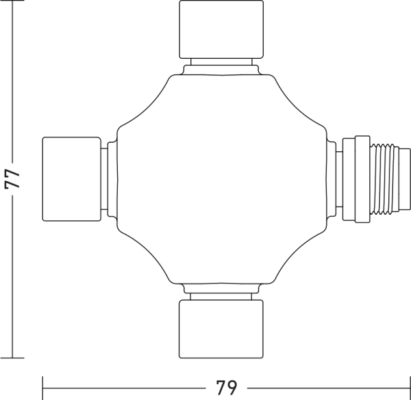 Connecteur en croix 24v - Steinel - 089313
